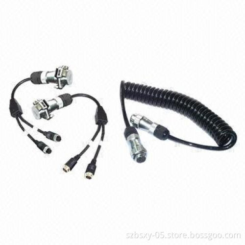 Car camera reversing system 5-pin trailer cable, supports 2CH, for truck